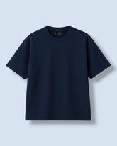UNISEX OVERSIZED BOX T-SHIRT (NAVY BLUE)